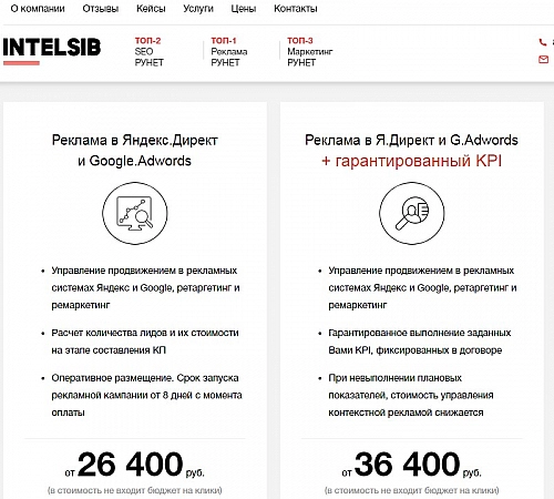 Intelsib агентство контекстной рекламы